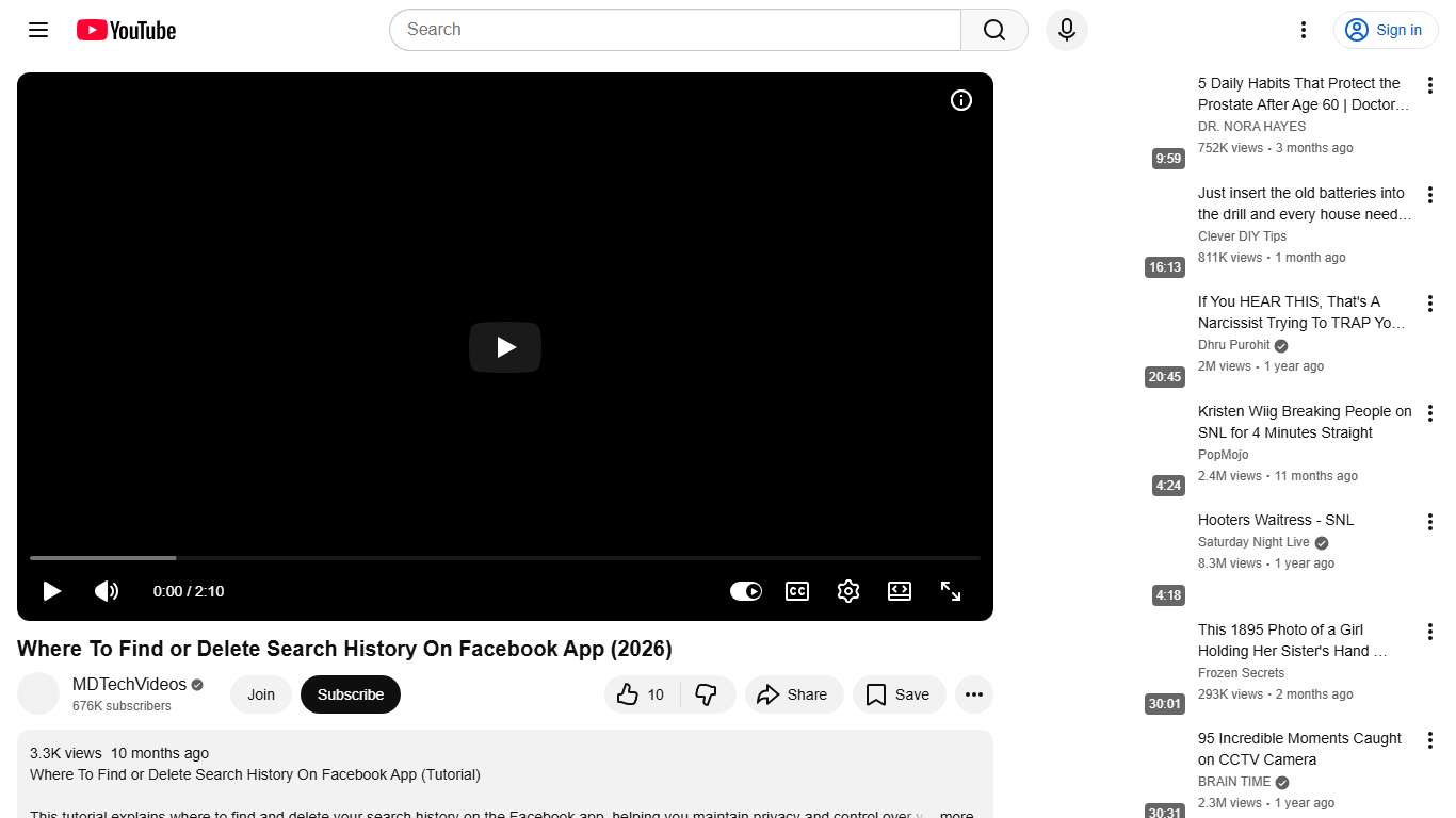 Where To Find or Delete Search History On Facebook App (2026) - YouTube